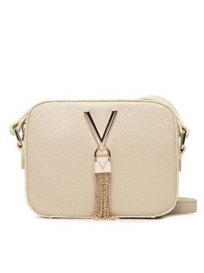 Valentino Torebka Divina VBS1R409G Kremowy. Białe listonoszki Valentino, bez wzorów, ze skóry, bez dodatków. Za 197,99 zł.