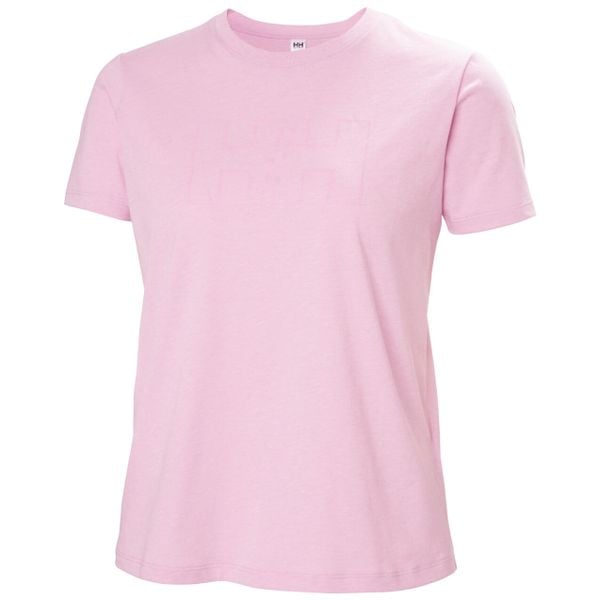 T-shirt damski Helly Hansen Tech Logo. Czerwone t-shirty Helly Hansen, bez wzorów, bez kołnierzyka, bez ramiączek. Za 206,00 zł.