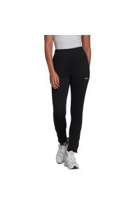 Legginsy treningowe damskie Adidas Slim. Czarne legginsy ADIDAS, bez wzorów, z bawełny, z podwyższonym stanem. Za 121,49 zł.