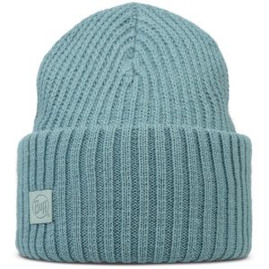 Czapka BUFF KNITTED BEANIE RUTGER BLUE GLASS. Niebieskie czapki Buff, bez wzorów, sportowe. Za 140,25 zł.