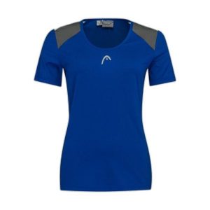 T-Shirt damski CLUB 22 Tech. Niebieskie t-shirty Head, l, bez wzorów, z poliesteru, bez kołnierzyka, bez ramiączek. W wyprzedaży za 115,50 zł.