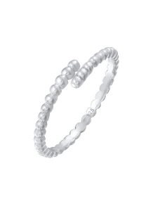 Elli Damska obrączka z motywem kuli otwarta regulowana wykonana z srebra próby 925 Sterling Silver Pierścionki 1 ct Damski. Szare pierścionki Elli, srebrne. Za 126,99 zł.
