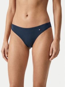 Tommy Hilfiger Stringi UW0UW06046 Granatowy. Niebieskie stringi TOMMY HILFIGER, bez wzorów, z syntetyku. Za 109,99 zł.