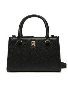 Tommy Hilfiger Torebka AW0AW16932 Czarny. Czarne torebki klasyczne TOMMY HILFIGER, bez wzorów, ze skóry, bez dodatków. Za 339,99 zł.
