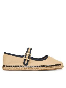 Tommy Hilfiger Espadryle Buckle Maryjane Espadrille FW0FW09239 Brązowy. Brązowe espadryle TOMMY HILFIGER, bez wzorów, z materiału, bez obcasa. Za 329,99 zł.