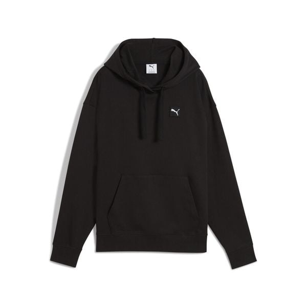 Damska wygodna bluza z kapturem ESS ELEVATED PUMA Black. Czarne bluzy Puma, l, bez wzorów, z kapturem. Za 251,00 zł.