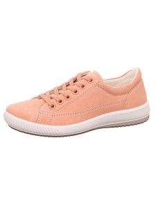 Legero Skórzane sneakersy "Tanaro 5.0" w kolorze pomarańczowym rozmiar: 43. Pomarańczowe trampki Legero, bez wzorów, bez zapięcia. Za 228,38 zł.