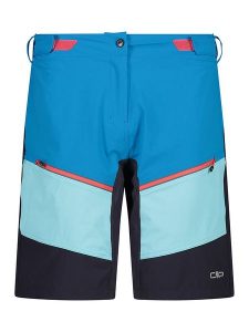 Cmp Bermudy funkcyjne 3w1 w kolorze niebiesko-czarnym rozmiar: 36. Niebieskie spodnie dresowe CMP, bez wzorów, z materiału. Za 110,04 zł.