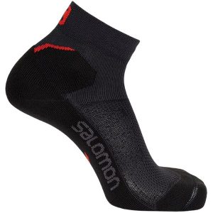 Skarpety sportowe do biegania Salomon Speedcross Ankle 2PAK. Czarne skarpetki Salomon, bez wzorów. Za 29,90 zł.