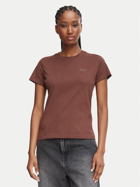 HUGO T-Shirt Damatee_B 50575770 Brązowy Regular Fit. Brązowe t-shirty Hugo, m, bez wzorów, bez kołnierzyka, bez ramiączek. Za 139,99 zł.