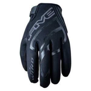Rękawice WB (WIATROWNICA) - CZARNE (czarne) - XXXL/13. Czarne rękawiczki FIVE GLOVES, bez wzorów. Za 165,00 zł.
