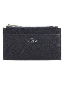 Charm Skórzany portfel w kolorze granatowym - 13,5 x 7,5 x 1 cm rozmiar: onesize. Niebieskie portfele Charm, bez wzorów, z materiału. Za 39,99 zł.