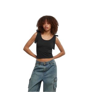 Top z jersey damski Urban Classics (x2). Białe topy Urban Classics, bez wzorów, z jersey, bez kołnierzyka, bez ramiączek. Za 191,00 zł.