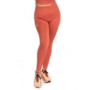Bezszwowe legginsy deportivo. Czerwone legginsy Anaissa, bez wzorów, z poliamidu. W wyprzedaży za 120,00 zł.