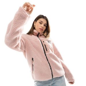 Kurtka polarowa lifestyle damska Sherpa Madryn-W. Czerwone kurtki SIROKO, bez wzorów, z polaru, bez kaptura. Za 380,00 zł.