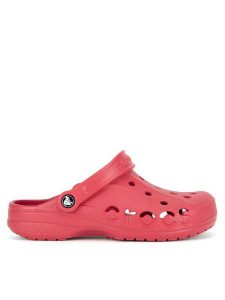 Crocs Klapki BAYA 10126-6EN W Czerwony. Czerwone klapki Crocs, bez wzorów, z materiału, bez obcasa. Za 159,99 zł.
