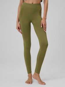 4F Legginsy sportowe w kolorze khaki rozmiar: M/L. Brązowe legginsy 4f, bez wzorów, z materiału. Za 68,95 zł.
