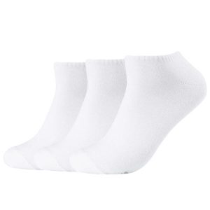 Skarpetki sportowe dla dorosłych 3PPK Men Sneaker Socks. Białe skarpetki Skechers, bez wzorów, z bawełny. Za 34,99 zł.