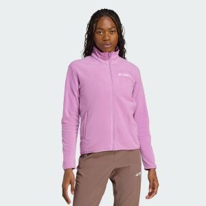 Kurtka Multi Essentials Full-Zip Fleece. Brązowe kurtki ADIDAS, l, bez wzorów, z materiału, bez kaptura. Za 219,00 zł.