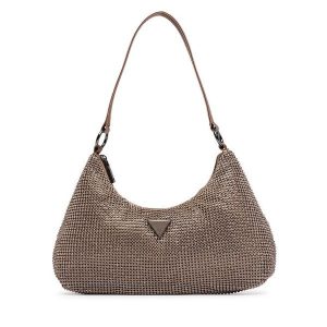Torebka Guess. Brązowe torebki klasyczne Guess, z aplikacjami, bez dodatków. Za 544,99 zł.