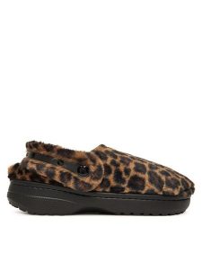 Crocs Kapcie Classic Unfurgettable Animal Clog 212002 Brązowy. Brązowe kapcie Crocs, bez wzorów, z materiału. Za 269,99 zł.
