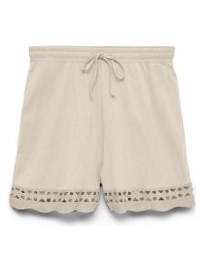 Vero Moda Szorty w kolorze beżowym rozmiar: XS. Brązowe szorty Vero Moda, bez wzorów, z bawełny, z podwyższonym stanem. Za 64,45 zł.