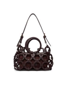 GINO ROSSI Torebka EO-LDA3409C Brązowy. Brązowe kuferki Gino Rossi, bez wzorów, z materiału, bez dodatków. Za 299,99 zł.