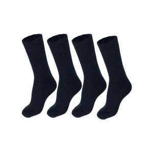 Damskie Skarpety Termiczne - 4 Pary - Granatowe. Niebieskie skarpetki HEAT KEEPER, bez wzorów, z elastanu. W wyprzedaży za 182,06 zł.