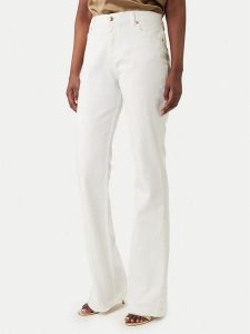 Just Cavalli Jeansy 80PAB5F3 CEWCA Biały Flare Fit. Białe jeansy Just Cavalli, bez wzorów, z bawełny. Za 694,99 zł.