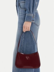 Guess Torebka Arnela HWNY94 96170 Bordowy. Czerwone torebki klasyczne Guess, z aplikacjami, ze skóry, bez dodatków. Za 549,99 zł.