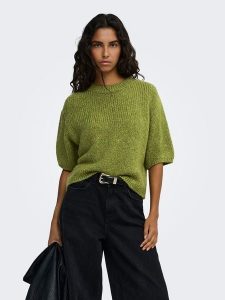 JDY Sweter w kolorze oliwkowym rozmiar: XS. Brązowe swetry oversize JDY, xs, bez wzorów, bez ramiączek. Za 109,95 zł.