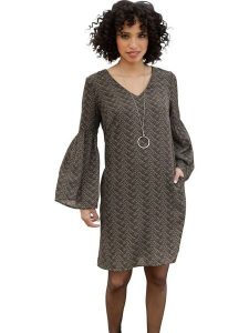 Heine Sukienka w kolorze brązowym rozmiar: 38. Brązowe sukienki Heine, na co dzień, bez wzorów, bez kołnierzyka, bez ramiączek, midi, proste. Za 104,99 zł.