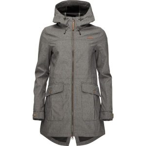 Kurtka softshell damska Loap LaVila Gry, M. Szare kurtki WOMEN'S BEST, m, bez wzorów, z bawełny. Za 325,99 zł.