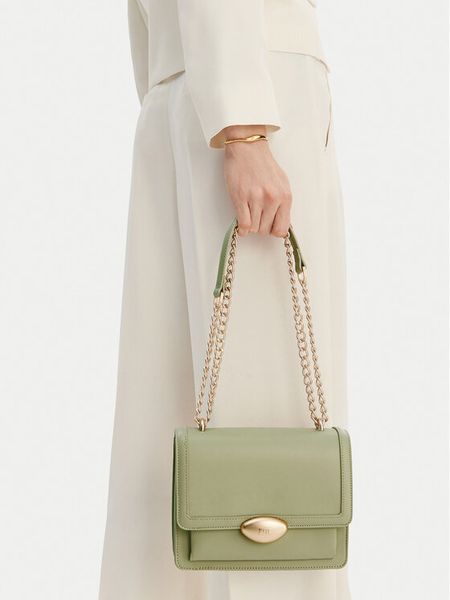 GINO ROSSI Torebka EO-KY129 Zielony. Zielone torebki klasyczne Gino Rossi, bez wzorów, z materiału, bez dodatków. Za 299,99 zł.