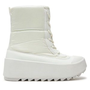 Śniegowce Alpine Pro. Białe buty zimowe Alpine Pro, bez obcasa, bez zapięcia. Za 429,99 zł.