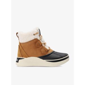 Buty zimowe damskie Sorel Out N About IV Chillz WP. Brązowe buty trekkingowe Sorel, bez zapięcia. Za 392,99 zł.