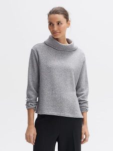 OPUS Bluza "Gingy" w kolorze szarym rozmiar: 38. Szare bluzy Opus, bez wzorów, bez kaptura. Za 155,95 zł.