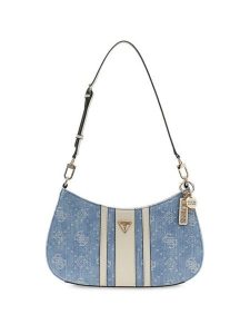 Guess Torebka 183168 Niebieski. Niebieskie listonoszki Guess, z aplikacjami, bez dodatków. Za 544,99 zł.