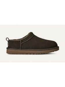UGG Skórzane kapcie "Classic Micro" w kolorze brązowym rozmiar: 36. Brązowe kapcie Ugg, bez wzorów, ze skóry. Za 299,95 zł.
