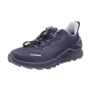 Buty trekkingowe damskie Lowa Merger Low Gtx. Szare buty trekkingowe Lowa, z materiału, bez zapięcia. Za 369,00 zł.