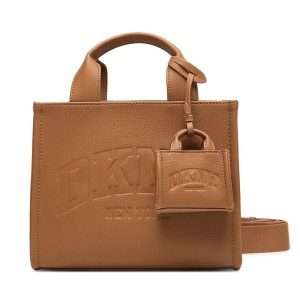 Torebka DKNY. Brązowe torebki klasyczne DKNY, bez wzorów, bez dodatków. Za 609,99 zł.