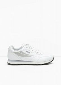 Sneakersy Fila z siateczkową wstawką. Białe buty sportowe bonprix, bez wzorów, bez zapięcia. Za 154,99 zł.