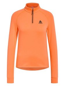 Odlo Bluza polarowa "Berra" w kolorze pomarańczowym rozmiar: S. Pomarańczowe bluzy ODLO, s, bez wzorów, z polaru, bez kaptura. Za 193,24 zł.