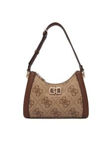 Guess Torebka Karnilla HWOS99 01180 Brązowy. Brązowe torebki klasyczne Guess, z aplikacjami, ze skóry, bez dodatków. Za 589,99 zł.