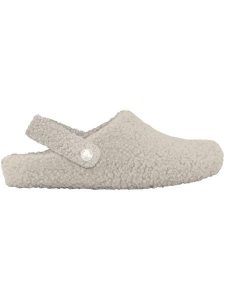 Klapki Crocs Classic Cozzzy Dorośli. Białe klapki Crocs, bez wzorów, z futra, bez obcasa. Za 260,20 zł.