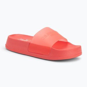 Klapki damskie U.S. Polo Assn. AMAMI009A. Czerwone klapki U.S. Polo Assn., bez wzorów, z tworzywa sztucznego, bez obcasa. Za 109,99 zł.