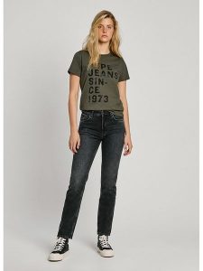 Pepe Jeans Dżinsy - Regular fit - w kolorze czarnym rozmiar: W27/L28. Czarne jeansy Pepe Jeans, z aplikacjami, z jeansu. Za 296,95 zł.
