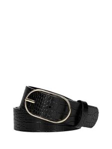 Wojas Skórzany pasek w kolorze czarnym rozmiar: 100. Czarne paski Wojas, bez wzorów, z materiału. Za 67,95 zł.