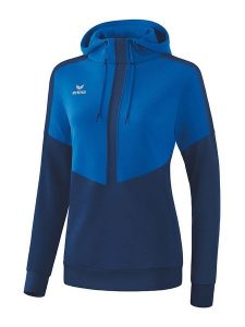 Erima Bluza "Squad" w kolorze niebiesko-granatowym rozmiar: 36. Niebieskie bluzy Erima, bez wzorów, z kapturem. Za 87,81 zł.