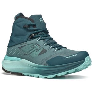 Buty trekkingowe damskie Tecnica Agate S Mid Gtx. Niebieskie buty trekkingowe TECNICA, z materiału, bez zapięcia. Za 580,20 zł.